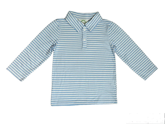 Blue stripe polo